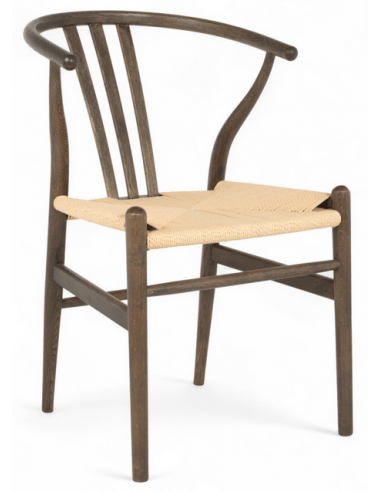 spisebordsstole træ eg egetræ moderne nordisk dansk design rattan flet armlæn