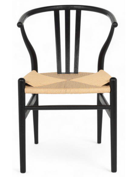 spisebordsstole træ eg egetræ moderne nordisk dansk design rattan flet armlæn