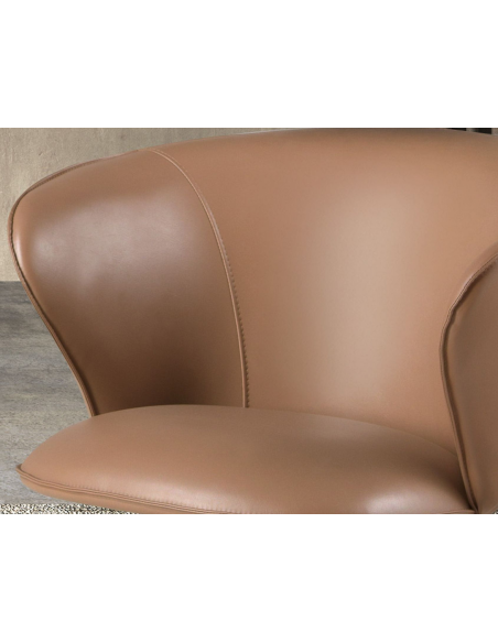 spisebordsstol med armlæn og drejefod drejefunktion læder erhvervsindretning restaurantmøbler