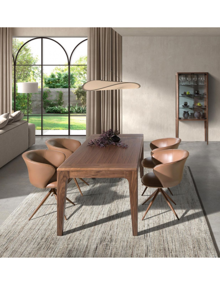 spisebordsstol med armlæn og drejefod drejefunktion læder erhvervsindretning restaurantmøbler