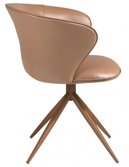 spisebordsstol med armlæn og drejefod drejefunktion læder erhvervsindretning restaurantmøbler