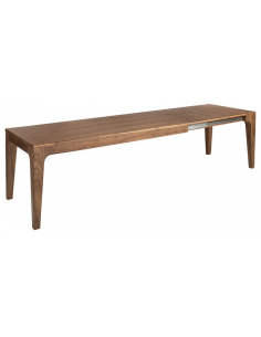 spisebord med udtræk tillægsplader træ valnød moderne design 2