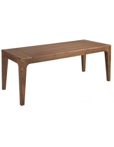 spisebord med udtræk tillægsplader træ valnød moderne design