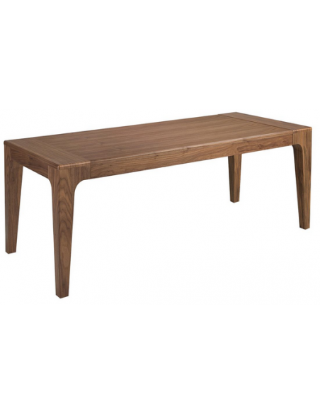 spisebord med udtræk tillægsplader træ valnød moderne design