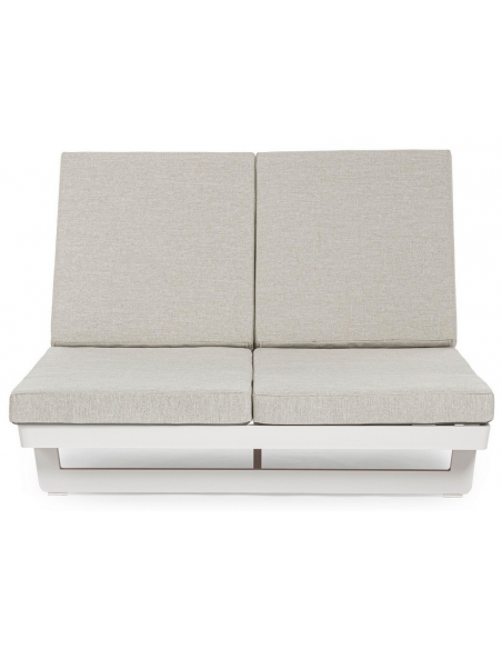 solseng dobbelt solvogn havemøbler hvid design moderne