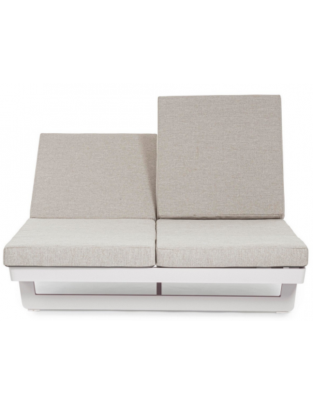 solseng dobbelt solvogn havemøbler hvid design moderne