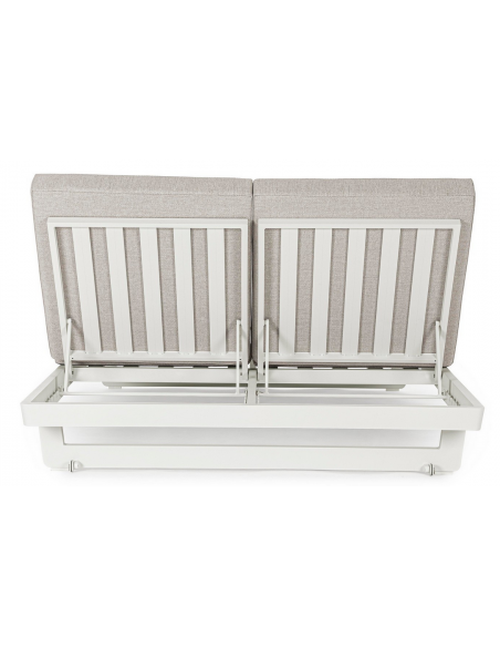 solseng dobbelt solvogn havemøbler hvid design moderne