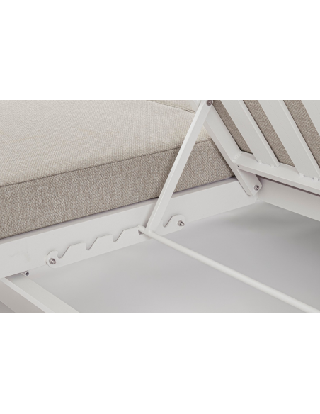 solseng dobbelt solvogn havemøbler hvid design moderne