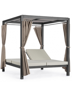 solseng dobbelt solvogn havemøbler daybed udendørs møbler gardiner design 2