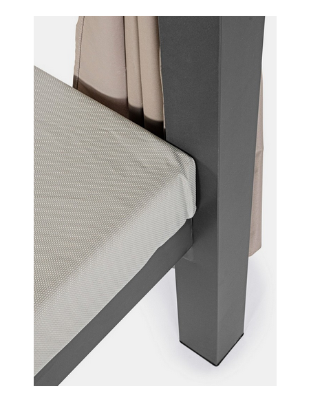 solseng dobbelt solvogn havemøbler daybed udendørs møbler gardiner design