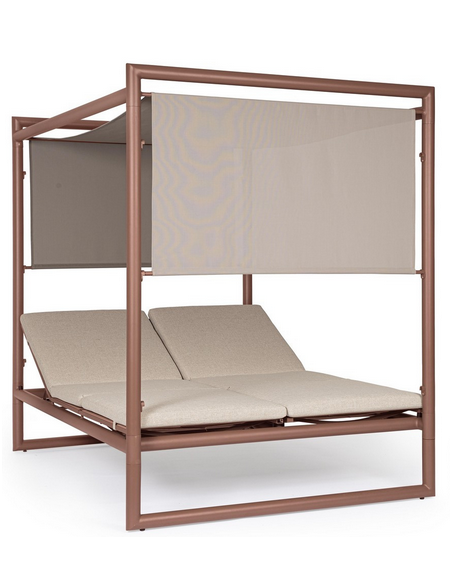 solseng dobbelt solvogn havemøbler daybed udendørs møbler gardiner design