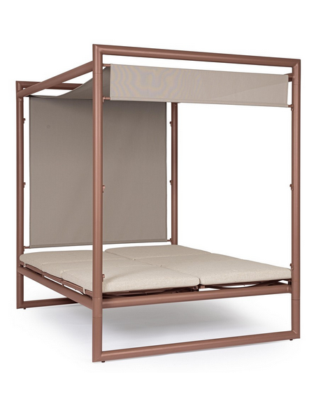 solseng dobbelt solvogn havemøbler daybed udendørs møbler gardiner design