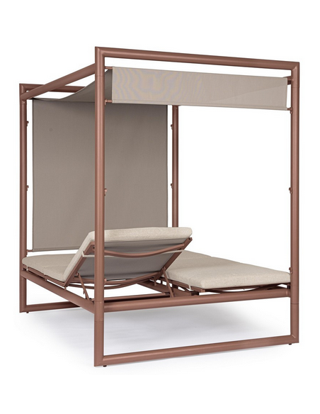 solseng dobbelt solvogn havemøbler daybed udendørs møbler gardiner design