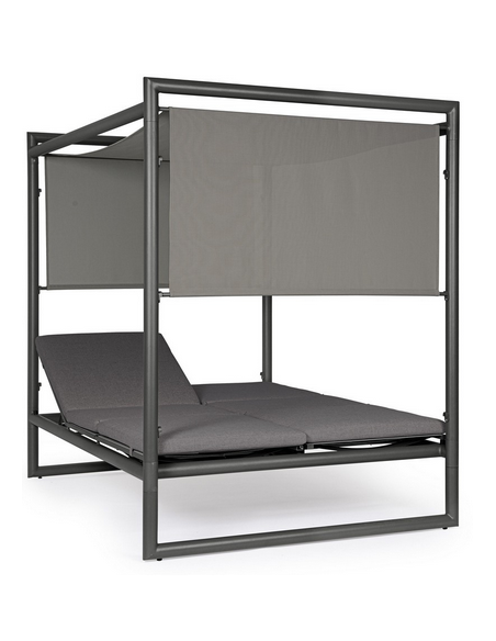 solseng dobbelt solvogn havemøbler daybed udendørs møbler gardiner design