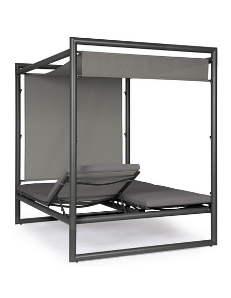 solseng dobbelt solvogn havemøbler daybed udendørs møbler gardiner design