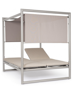 solseng dobbelt solvogn havemøbler daybed udendørs møbler gardiner design