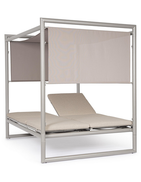 solseng dobbelt solvogn havemøbler daybed udendørs møbler gardiner design