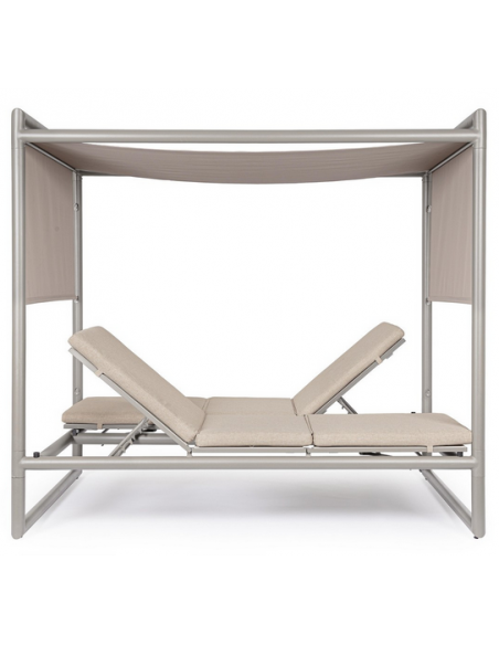 solseng dobbelt solvogn havemøbler daybed udendørs møbler gardiner design