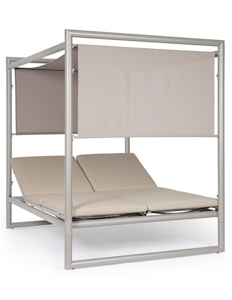 solseng dobbelt solvogn havemøbler daybed udendørs møbler gardiner design