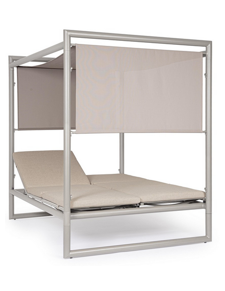 solseng dobbelt solvogn havemøbler daybed udendørs møbler gardiner design