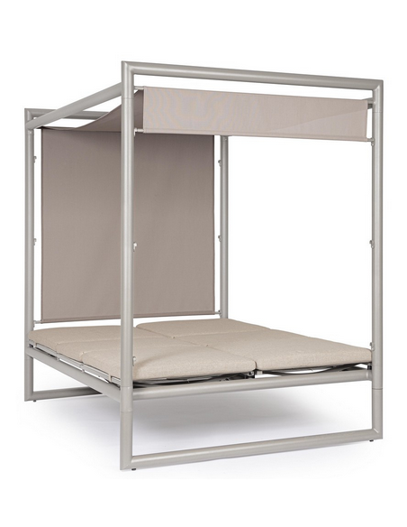 solseng dobbelt solvogn havemøbler daybed udendørs møbler gardiner design