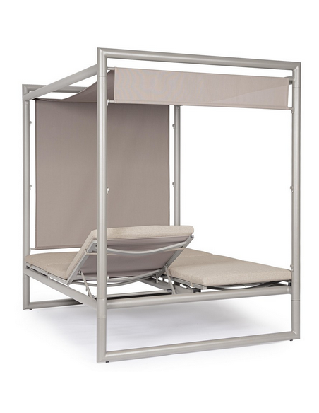 solseng dobbelt solvogn havemøbler daybed udendørs møbler gardiner design