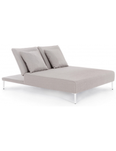 dobbelt solseng solvogn havemøbler hvid design moderne