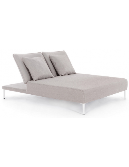 dobbelt solseng solvogn havemøbler hvid design moderne