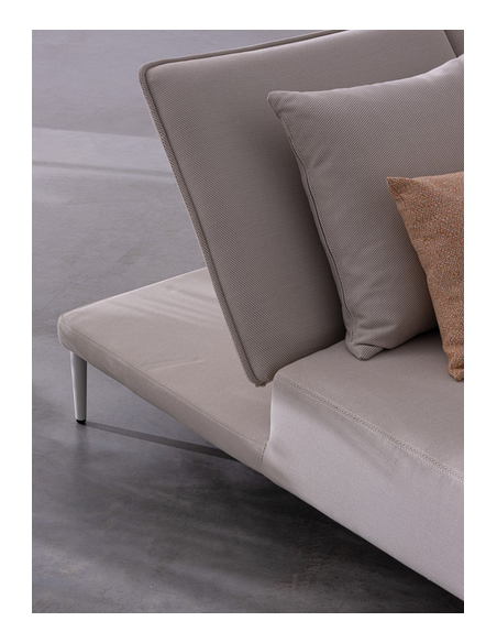 dobbelt solseng solvogn havemøbler hvid design moderne