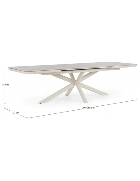 Havebord med udtræk havemøbler design spisebord have udendørs