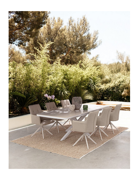 Havebord med udtræk havemøbler design spisebord have udendørs