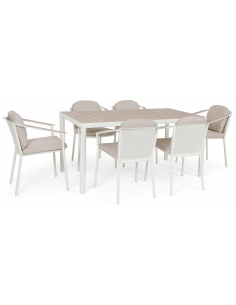 spisebordssæt udendørs havemøbler havebord med havestole polyrattan