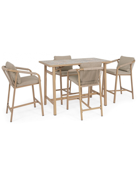 træ design aluminium havemøbler barmøbler barstole barbord haven terrasse