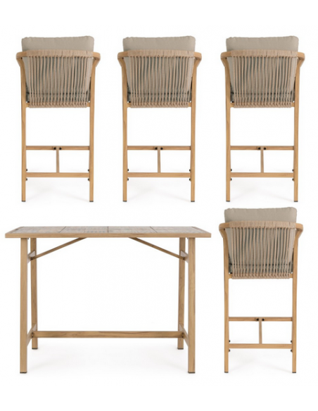 træ design aluminium havemøbler barmøbler barstole barbord haven terrasse