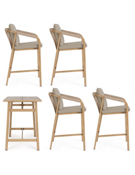 træ design aluminium havemøbler barmøbler barstole barbord haven terrasse