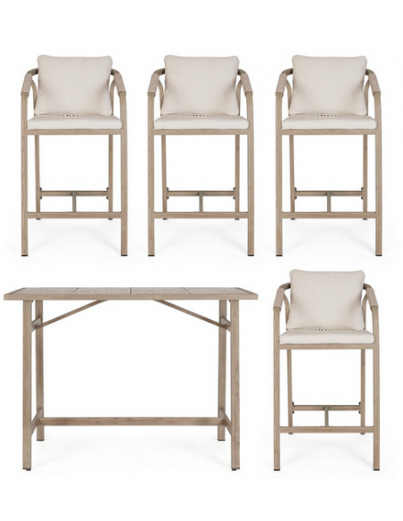 træ design aluminium havemøbler barmøbler barstole barbord haven terrasse