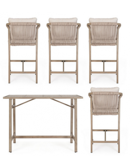 træ design aluminium havemøbler barmøbler barstole barbord haven terrasse