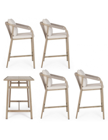 træ design aluminium havemøbler barmøbler barstole barbord haven terrasse