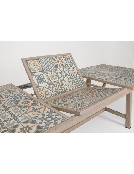 Havebord havemøbler spisebord design moderne træ udtræk butterfly