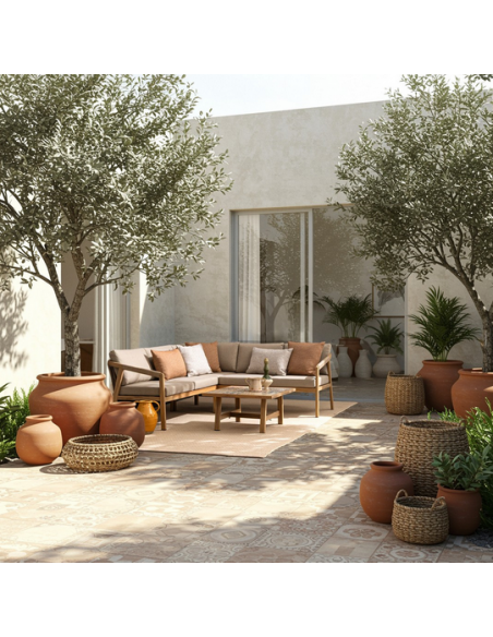 loungesæt loungesofa havesofa træ design aluminium havemøbler