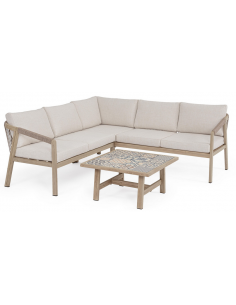 loungesæt loungesofa havesofa træ design aluminium havemøbler