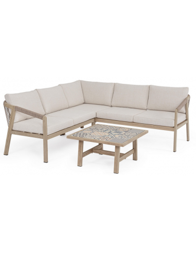 loungesæt loungesofa havesofa træ design aluminium havemøbler