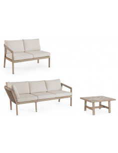 loungesæt loungesofa havesofa træ design aluminium havemøbler 2