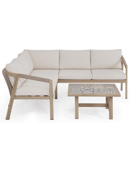 loungesæt loungesofa havesofa træ design aluminium havemøbler