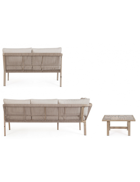 loungesæt loungesofa havesofa træ design aluminium havemøbler