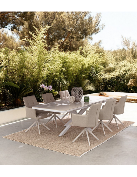 havestole design aluminium havemøbler drej drejefod drejefunktion