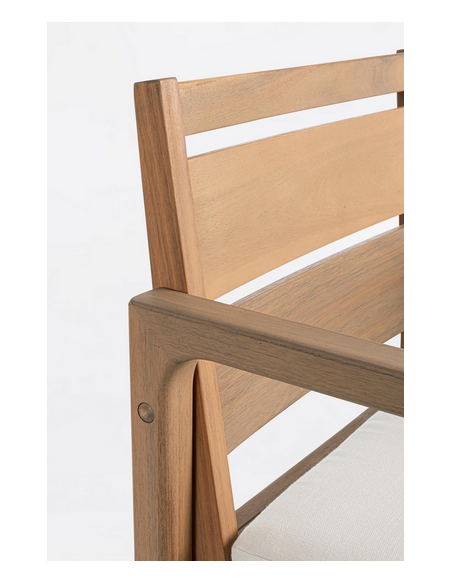 spisebordssæt udendørs havemøbler havebord med havestole træ teak teaktræ