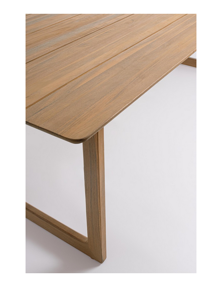 spisebordssæt udendørs havemøbler havebord med havestole træ teak teaktræ