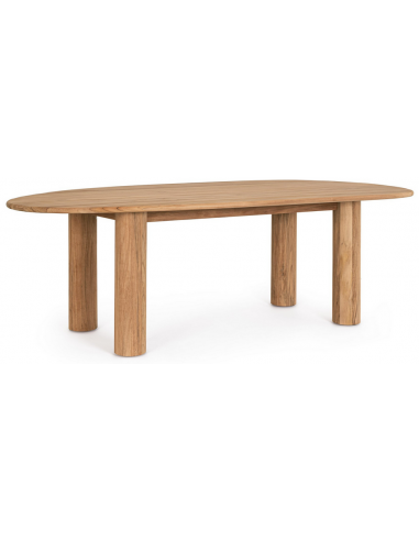 Havebord havemøbler spisebord design moderne træ teak teaktræ organisk