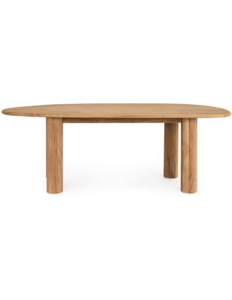 Havebord havemøbler spisebord design moderne træ teak teaktræ organisk